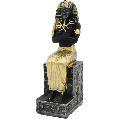 Décorations d'aquarium pour reptiles, pharaon égyptien Betta, statuettes d'aquarium Sculpture de l'Égypte antique, tortue, lézard, araignée, aquarium, terrarium, décoration pour animal de (1/5)