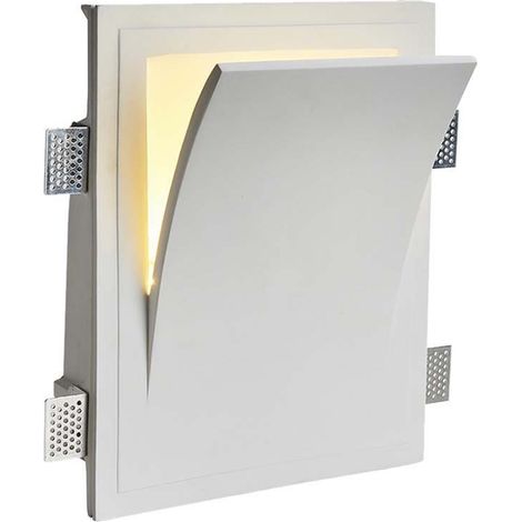 Soporte de pared cuadrado V-TAC para focos LED E14, cuerpo de yeso