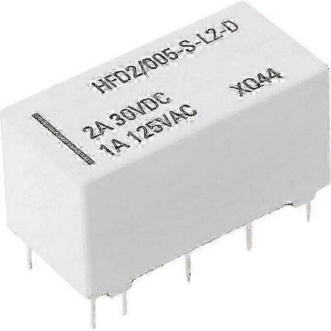 Relais bistable à verrouillage DPDT 2A 30VDC 1A 125VAC HFD2/005-S-L2-D Autre édition 0910 DPWHBYV (1/4)