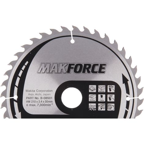 Makita Kreissägeblatt, MAKFORCE 210 x 30 mm • 40 Zähne (1/3)
