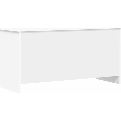 Coffre de rangement Blanc 100 x 40 x 50 cm Bois d'ingénierie vidaXL