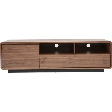 Mueble TV vintage con acabado de nogal 160 cm JAKO (1/5)
