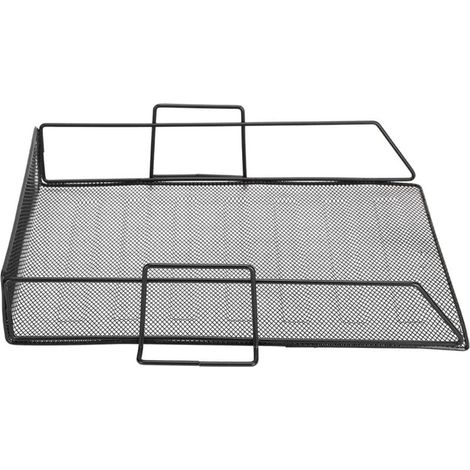 Organizador de bandeja de escritorio, organizador de bandeja de escritorio, soporte para documentos, cartas, archivos, estante de almacenamiento de hierro, suministros de oficina (1/5)