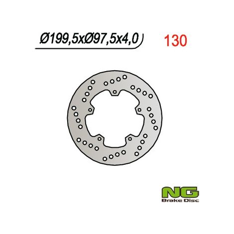 Disco de freno trasero Piaggio 50/125 Malaguti '97-'00 Derbi Atlantis