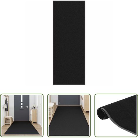vidaXL Paillasson en polypropylène - Paillasson noir 115x300 cm (1/5)