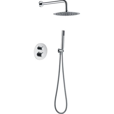 Imex - Columna Ducha Empotrada Termostatica Cromado Serie Line