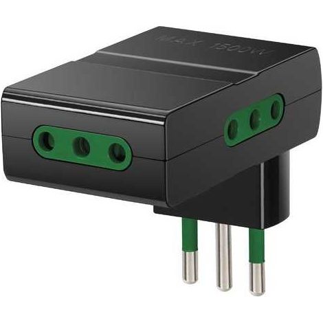 Ri.00310 Adaptateur Multiprise S11 + 3P11 Noir