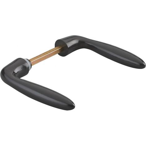 Béquille Beluga marron pour porte – Carré 7mm – Boîtier acier embouti – Mécanisme anti-crochetage – Installation facile (1/3)