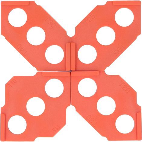 Set of 4 Radius Jigs for Router – Set of Patterns for Corner Rounding and Edges – for Jointer and Woodworking (1/5)