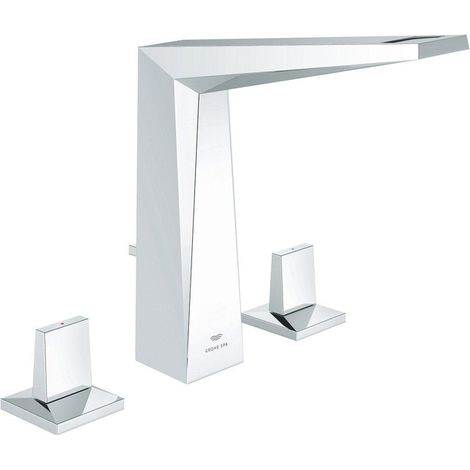 Grohe Allure Brilliant Mélangeur Lavabo 3 trous Taille L Chrome, 20627000 (1/2)