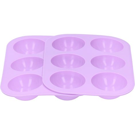 Moule à gâteau hémisphérique en silicone, 2 pièces, 6 compartiments, 19,5 x 13,3 cm, accessoires de cuisine (1/5)