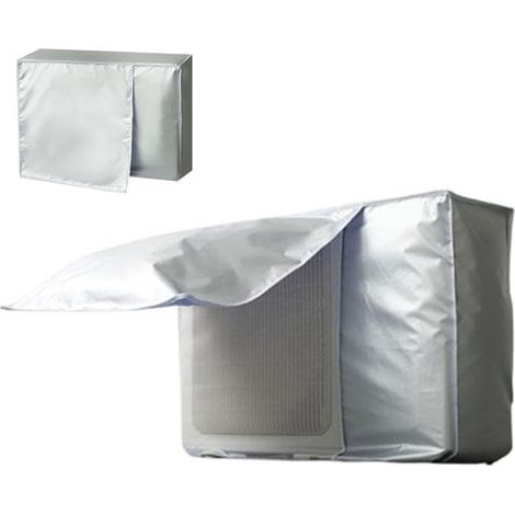 Cubierta para aire acondicionado exterior, funda protectora para aire acondicionado, 86x35x60cm, con solapa de ventilación, carcasa para aire acondicionado, cubiertas para aire acondicionado (1/5)