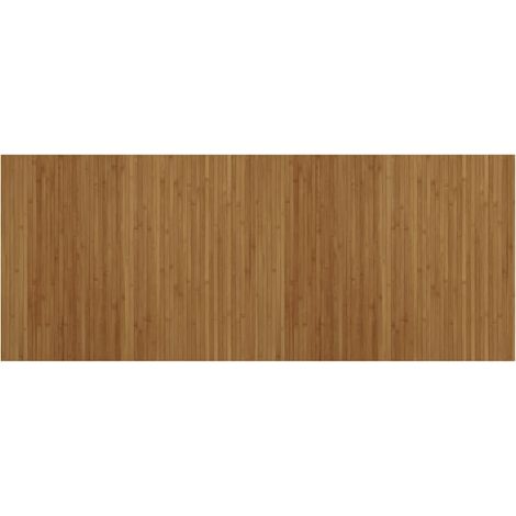 Tapis rectangulaire marron 80x200 cm bambou (1/5)