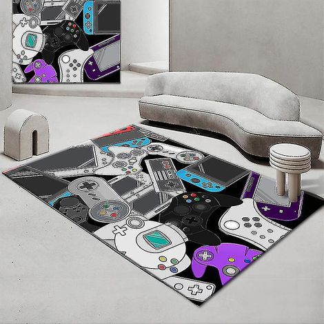 Rutschfeste Fußmatten für Gamecontroller, Türvorleger, Teppiche für Schlafzimmer, drinnen und draußen, Spielmatten für Kinder, mehrfarbig, Größe Jying-40x60cm-Style 05 (1/5)