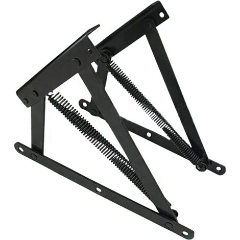 1 paire de charnières inférieures à ressort pour canapé-lit, rangement, chaise pliante et sommier inclinable (1/5)