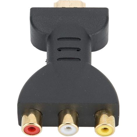 Sollbry Adaptateur HDMI vers AV, Adaptateur de Synchronisation Audio et Vidéo  HDMI vers RVB pour Convertisseur de Composants RCA (1/5)