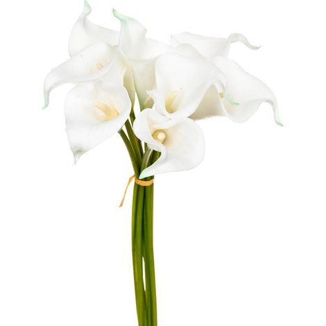 Bouquet di 8 arum artificiali bianchi H36cm - Atmosphera créateur d'intérieur