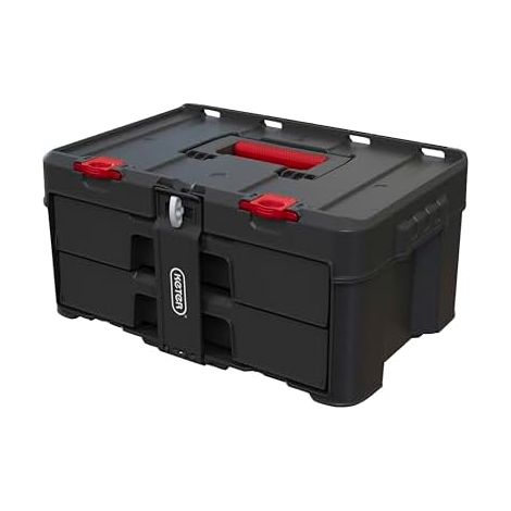Caja de herramientas Keter Stack'N'Roll negra duradera (1/5)