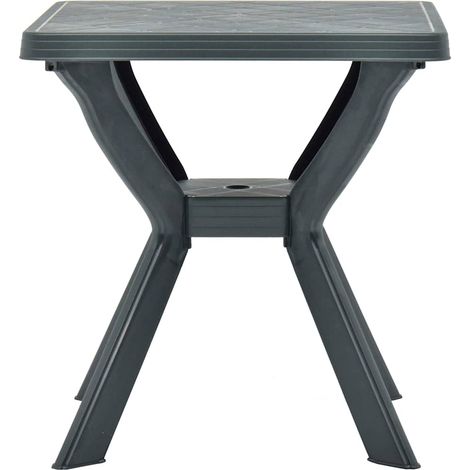 Maison Exclusive - Mesa bistro de plástico verde 70x70x72 cm (1/5)