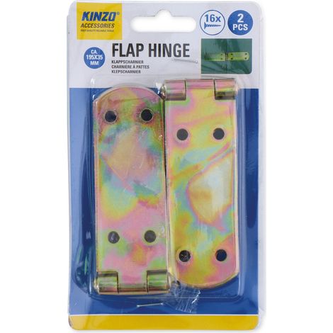bisagra kinzo klapscharnier pack de 2 duradera versátil