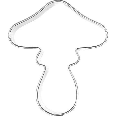 Cortador de galletas de acero con forma de seta, 6 cm (1/5)