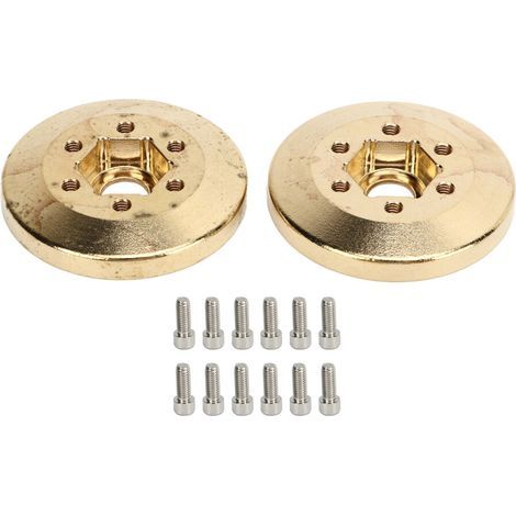 Adaptés aux contrepoids de moyeu de roue en laiton durables et performants, contrepoids anti-glissement annulaire, offrant une adhérence améliorée et une protection contre la rouille, contrepoids en l (1/2)