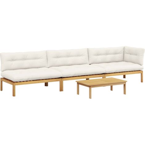 Maison Exclusive - 4 Stück Garten Pallet Sofa Einheiten Massivhol