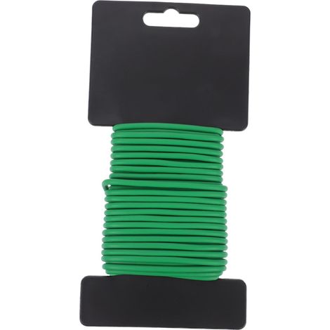 Fil Attachant pour Plantes Souple 3,5 Mm x 8 m Gaine Plastique PVC, Cravate De Jardinage Flexible, Lien De Support Végétal pour Fixation Jardin Usage Polyvalent (1/5)
