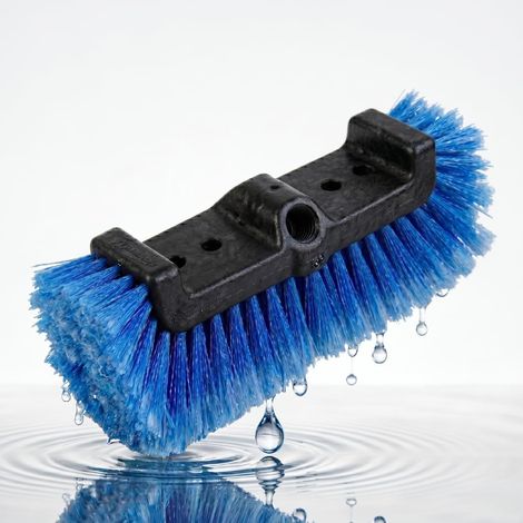 Brosse de Lavage Auto Tri-Faces 25 cm avec Passage d’Eau - Brosse Douce Anti-Rayures pour Carrosserie, Jantes, Enjoliveurs, Vélo, Bateau, Véranda & Panneaux Solaires (1/3)