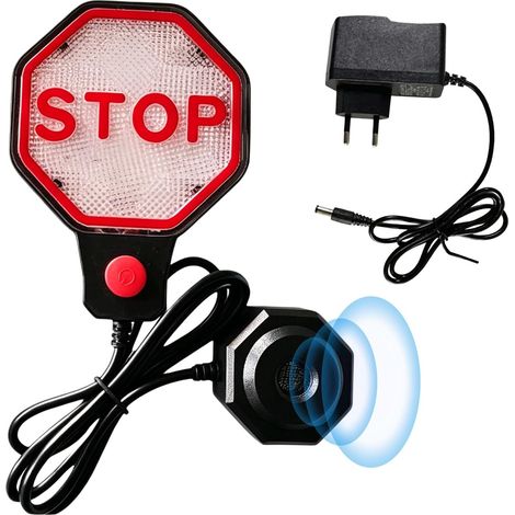 Capteur Parking Ultrasons: ABS Noir Aide Stationnement Voiture, Alimentation Flexible Capteur Distance Parking, Signal LED Capteur Garage Ultrason, für Carport ou Parking Intérieur Taille 150×150×50 (1/5)