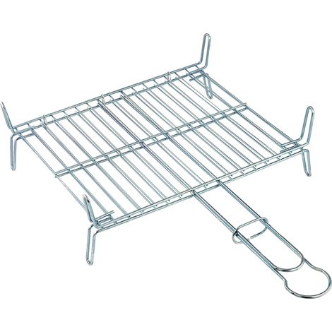 Grille barbecue 35 x 40 cm en acier chromé – Facile à nettoyer – Compatible avec barbecues standards – Vaello