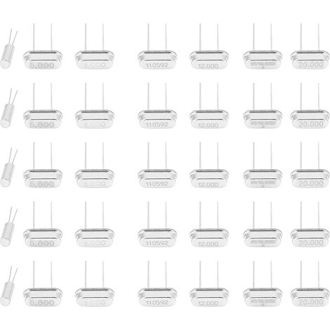 35PCS 7 7 Values Crystal Oscillator Kit 32.768K 6M 8M 11.0592M 12M 16M 20M (1/5)