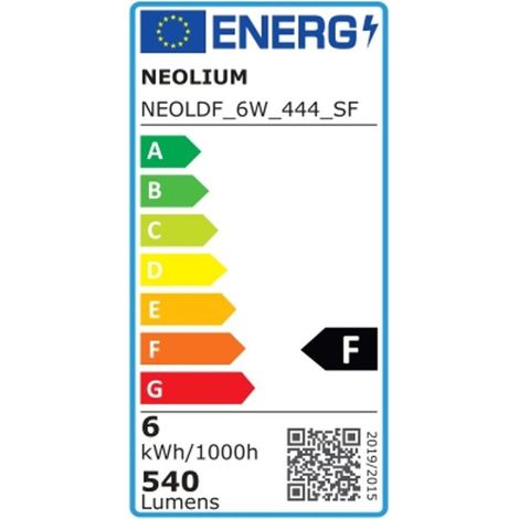 Neolium E14 ampoule blanche 6W lumière chaude