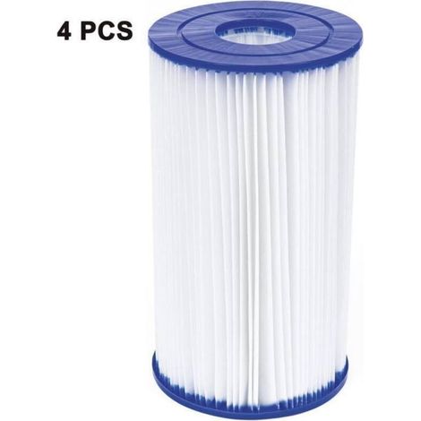Pour filtre à cartouche Bestway 58095 Type IV/B, lot de 4 (1/4)