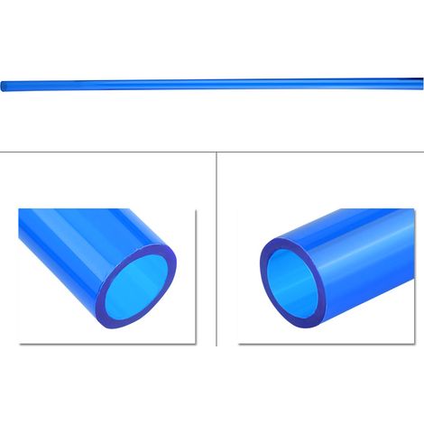 Tuyau acrylique rigide pour watercooling PC, waterblock bleu refroidissement liquide