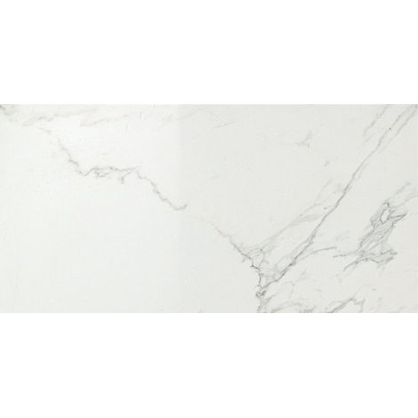 Carrelage effet Marbre Blanc Calacatta Extra 60x30x0,9 cm Brillant Clarenza - Sol et mur intérieur (vendu par carton de 1,26 m²) - RO'MA CARRELAGE