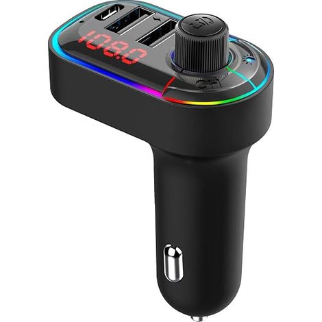 Émetteur FM Bluetooth, kit adaptateur radio sans fil pour lecteur MP3 Bluetooth F (1/5)