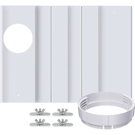 Kit de Joint de Fenêtre pour Climatiseur Portable, Kit de Ventilation Universel en PVC, Panneau de Joint de Fenêtre Réglable et Robuste (1/5)