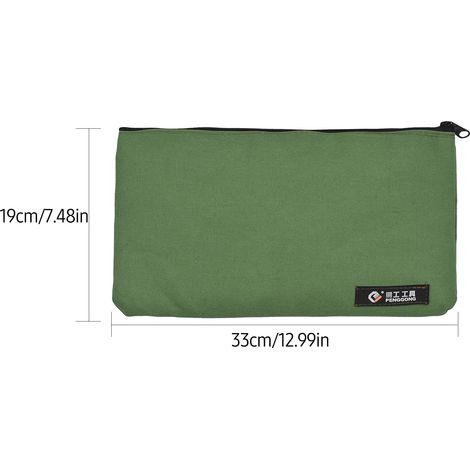 PENGGONG Sac de rangement pour outils, petite pochette à fermeture éclair pour électricien, sac à outils pour le travail du bois, organisateur. (1/5)
