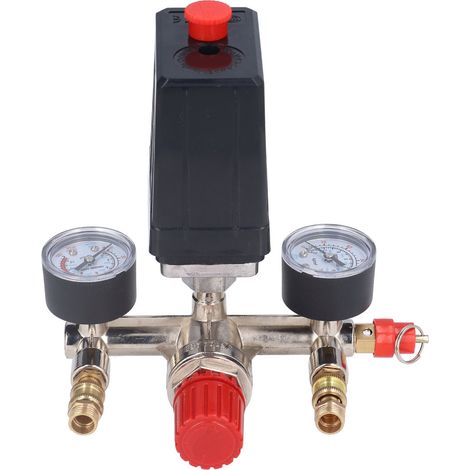 Kit de soupape de pression pour compresseur d'air, régulateur à commutateur vertical, collecteur, 90-120 PSI CA 240 V/380 V (1/5)
