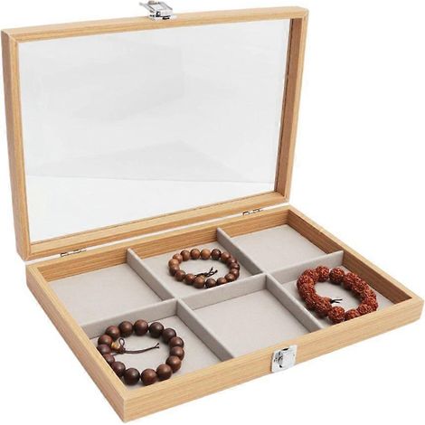Vitrine à bijoux grande capacité pour ranger boucles d'oreilles, bracelets et accessoires (1/5)