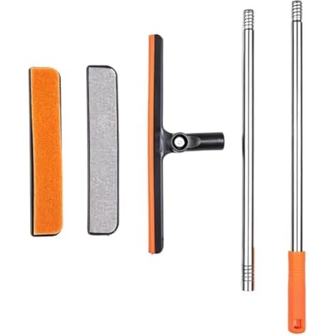 Outil De Nettoyage Vitres Raclette Et Brosse Télescopiques pour Vitres (1/5)