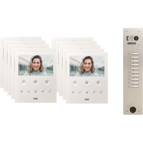 Kit visiophone 1 rangée avec 10 écrans URMET Collectif