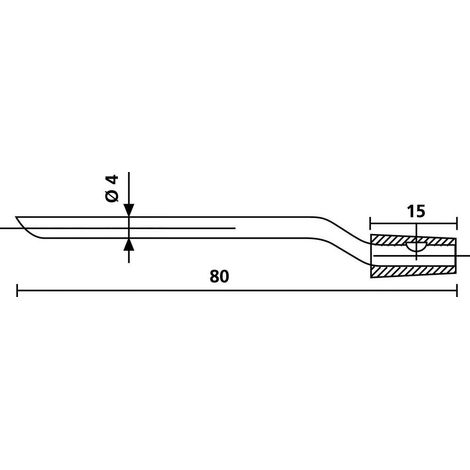 HellermannTyton NA4/5 Prong-ML herramienta para fijar manguitos aislantes