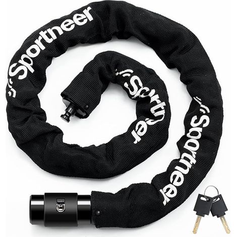 Chaîne Antivol Vélo 8mm Dia Epaisseur Cadenas pour Motos (1/5)