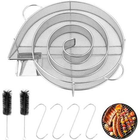 Générateur de fumée rond Pour Fumoir Fumage Viande Poisson Grille Barbecue avec brosse et crochet fumoir à viande pour grills bouilloire fumoirs et fours fumoirs réutilisable (1/4)