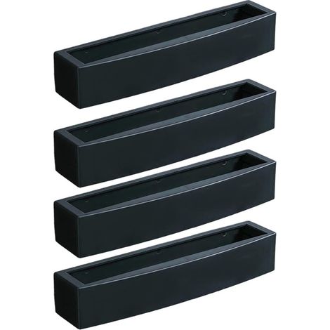 Estante para zapatos y pantuflas ajustable autoadhesivo de pared de 4 piezas, 27,5 cm, color negro. (1/4)