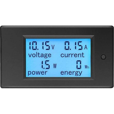 12V DC 6.5-100V 20A Voltmeter Ammeter - Voltage Meter Wattmeter - Voltage, Current and Power Meter - DC20A LCD Energy Meter (1/5)