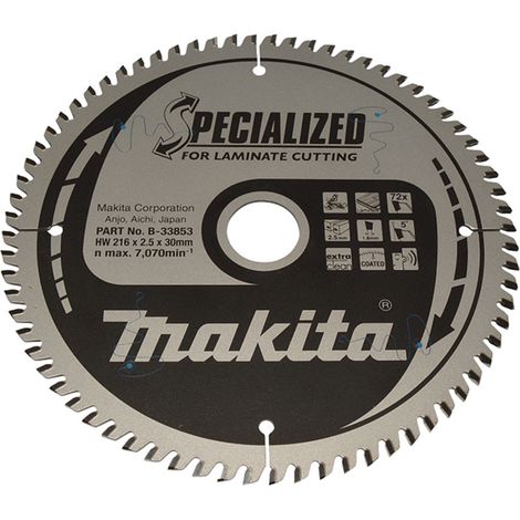LAME TCT 216x30x72T POUR LAMINE MAKITA B-33853 (1/2)
