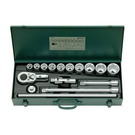 Set di chiavi a bussola 55/10/6 16 pezzi, 3/4 di pollice, chiavi a brugola SW 22-50 mm, Z.36, 6 pezzi (1/2)